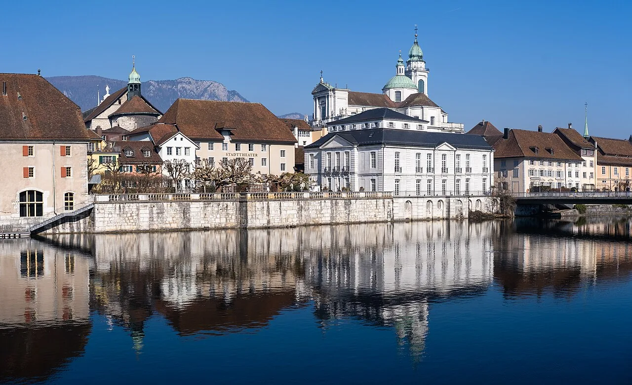 Stadtansicht von Solothurn im Kanton Solothurn